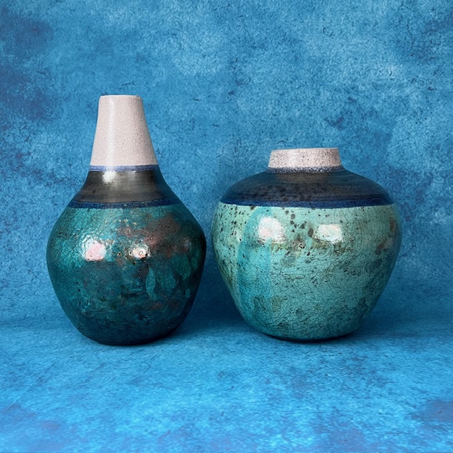 Coiled Raku Vessels