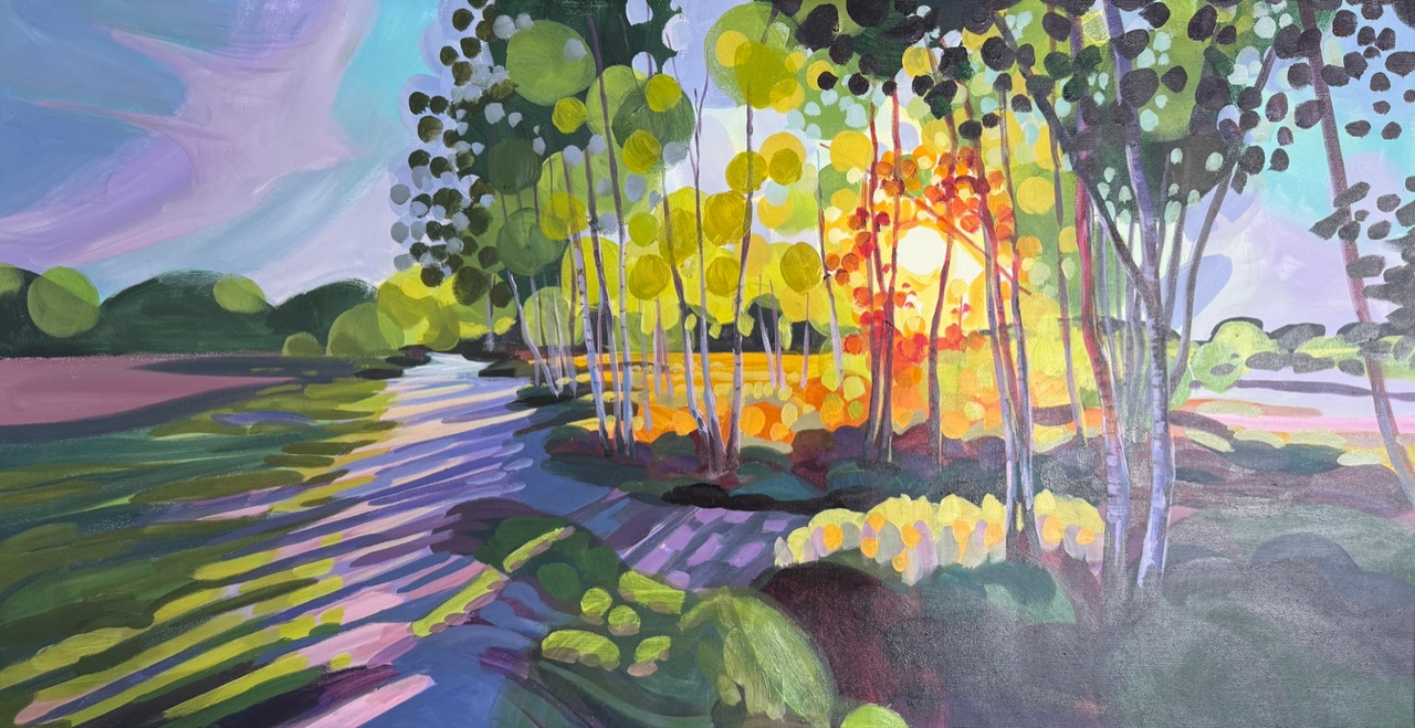 Burst of Light Through Trees
